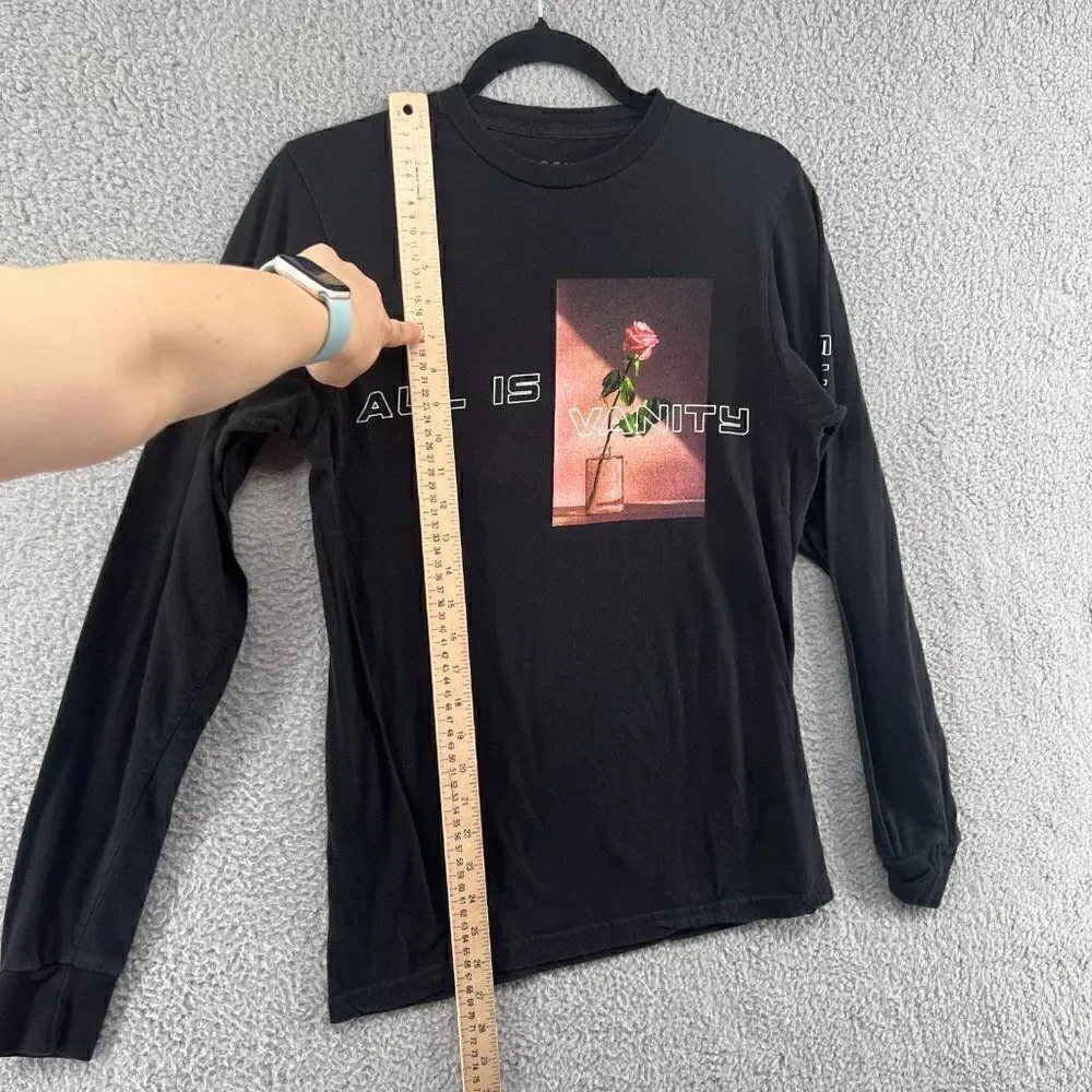 Pacsun All Is Vanity Long Sleeve T-Shirt Size Small
